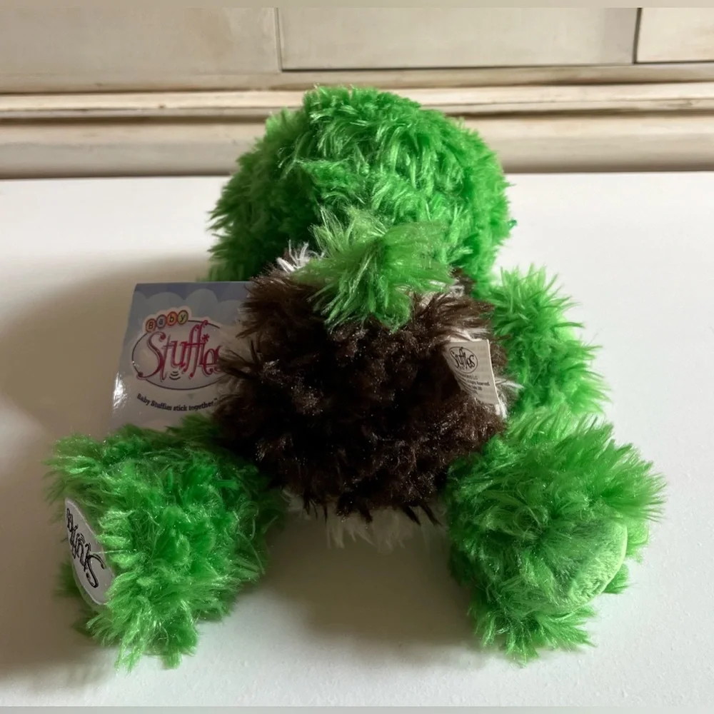 NWT Stuffies Baby Shuffles The Turtle Secret Pouch Zip Pocket Stuffed Animal